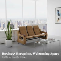3 Pieces Complete Set 3-Piece Couch and Table Combo Business design Office Furnishing space-saving Reception Seating Modern Design for business leaders, Interior Designers, Hotel Managers, Waiting Room