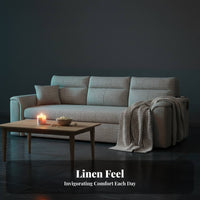 Pull-extendable Sleeper Sofa two-in-singleUse Design Pull-extendable Sleeper Loveseat Space-Saving transformable Couch for Homeowners, Small Spaces, Living Room, Home Office