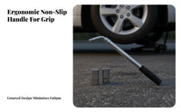 Labor-Saving L-Type Socket Wrench Heavy-Duty Car Tire Changing Tool Non-Slip Grip for DIY Mechanics, Roadside Emergency, Garage