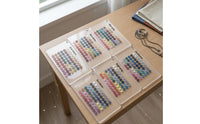 6 Pieces Rounded Corners Seasonal Color Reference Card Punched Hole Season Color Card