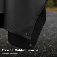 All-Purpose Rain Poncho & Tear-Resistant Waterproof Hooded Poncho Quick-Dries Quickly Lightweight Packable Rain Cape for Hikers, Hiking, Travel