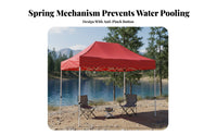 Portable Market Stall Canopy Rainproof Instant-Setup up Canopy Foldable Portable Outdoor Shelter for Street Vendors, Event Organizers, Events, Parties