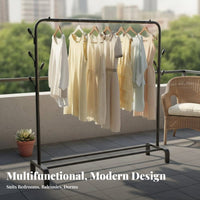 Foldable Design Foldable X-Frame Drying Rack Floor-Standing Clothes Horse Space-Saving Garment Stand Indoor & Outdoor Use for Apartment Dwellers, Homeowners, Dormitory, Dorm Room, Balcony, Bedroom