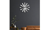 Stainless Steel Wall Clock Luxury Style Modern Wall Clock Decorative Home Decor for Living Room, Bedroom, Office