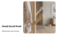 Multi-Hook Treedesign Coat Stand Stable Design Unobstructedstanding Coat Tree Easy Assembly Garment Rack Space-Saving for Apartment Dwellers, Homeowners, Office Workers, Entryway, Bedroom, Hallway, Living Room