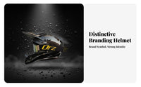 Motocross Helmet for All Genders Design Motorcycle Helmet with Goggles Safeguarding Headwear All-Year Strong Shock Protection