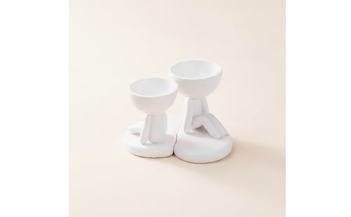 Candle Holder Matte Figurine Decorative Sculpture for Couples, Vanity