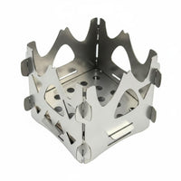 Ultralight Alcohol Burner Pot Stand Portable Interlocking Burner Cross Stand Easy Assembly Miniature Pot Support Compact Design for Campers, Backpackers, Hikers, Self-Driving Tour, Backpacking, Picnic