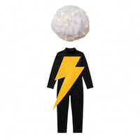 LED Light String Electrical Costume Soft Cloud Cap Costume Long-Sleeve Theatrical Outfit Pull-on for Children