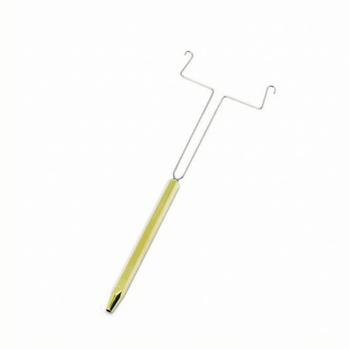 Fly-Fishing Line Gold-Toned Dubbing Silver-Colored Metal Line Winding Tool