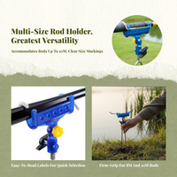 Stainless steel boat rod holder