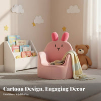 Cartoon Design creatureShaped Mini Sofa Soft and Comfortable Upholstered Single-Seat Couch Easy to Clean Toddler Armchair Long-Lasting Build for Toddlers, Preschoolers, Reading Corner, Nursery, Playroom, Kindergarten