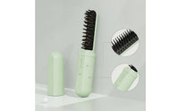 Type-C Charging Cordless Hair Straightener Brush Portable Hair Straightener Brush Compact Straightening Comb 3-Speed Temperature for Travelers