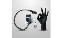 Ignition Coil and Ignition Electrode Plug Kit Compatible Ignition Coil Assembly Engine Parts Insulated Part Heat Resistant
