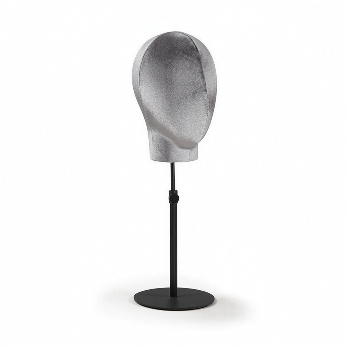 Mannequin Head Stand Adjustable Velvet Mannequin Head Hat Display Stand Countertop Tabletop for Retailers, Boutiques