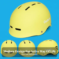 Versatile-Sport Helmet Impact Resistant Skateboard Helmet Customizable Child Size Shielded Gear Set for Cyclists, Adults, Biking, Roller Skating