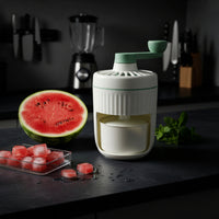 Hand-Crank Ice Crusher Detachable Manual Ice Crusher Non-Electric Snowball Machine for Families, Home Cooks, Kitchen, Parties