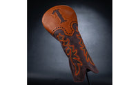 Golf Club Head Cover Western Golf Headcover pu Leather Driver Head Cover for Golfers, Driving Range