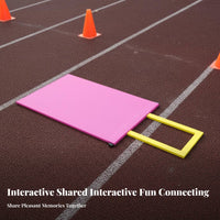 Parent-Child Interaction Enchanted Carpet Ride Toy Teamwork Pulling Mat Drag Mat with Handles for Children, Families, Teachers, Outdoor, School Sports Day, Playground, Park