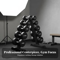 Triangular Dumbbell Rack Commercial Grade Multi-Tier Dumbbell Rack Heavy Duty Metal Hand Weight Stand for Fitness Studio