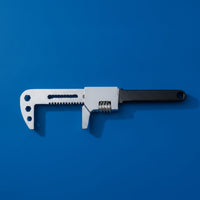 Large Opening Right Angle Adjustable Wrench Multifunctional Fork-Shaped Spanner Labor-Saving Fork-Shaped Wrench Effortless Adjustment for Plumbers, DIY Enthusiasts, Mechanics, Home Repair