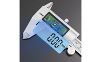Metal Housing Stainless Steel Digital Caliper Metric and Inch Precision Measuring Caliper Single-Button-Button Single-Unit Conversion 0.01 Mm Resolution