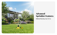 Automatic Water Sprinkler Wide Coverage 360 Degree Rotating Sprinkler Easy to Use Automatic Garden Sprayer for Gardeners, Homeowners, Outdoor