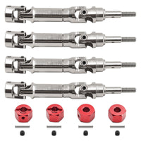 4 Pieces Drive Shafts Universal Joint RC Driveshafts Modular Hardware