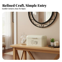 Large Capacity Storage Box with Lid Multipurpose for Entryway, Pantry, Families