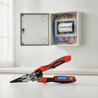 Long-Nose Electrical Pliers with Voltage Tester Multifunctional Wire Stripper with Voltage Tester Versatile Electrician Pliers Heavy-Duty for Home Maintenance