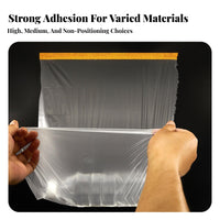 Pre-Taped Masking Film High Adhesion decorator's Plastic with Tape Painters Plastic with Tape Easy to Apply for Homeowners