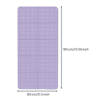 Portable Foldable Exercise Mat Easy to Store Exercise Mat with Storage Bag Textured Shock-Absorbing for Students, Home Gym