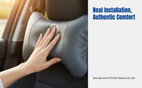 Leather Car Neck Pillow, Bone Shape, Breathable, Universal Headrest Pillow for All Seasons