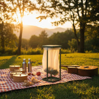 Detachable Portable Trash Stand Long-Lasting PP Camping Garbage Holder Sturdy for Barbecue