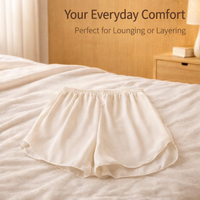 Ice Silk Boxers for Women with Breathable Anti Chafing Design, Modesty Shorts Under Skirts and Dresses, Curved Leg Opening