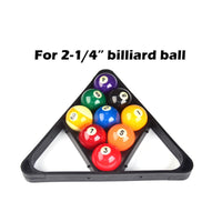Internal Support Internal Supports 2-1/4 Inch Billiard Ball Rack Plastic 2-in-1 Billiard Rack Black Pool Table Ball Holder Molded