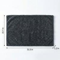 2-Layer Car Drying Towel with High Absorbency, Gray Microfiber for Costco Microfibre Cloths, Double-Sided Bound Border Finish