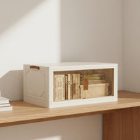 Stackable Storage Cabinet with Doors Installation Stackable Storage Bins with Doors Large Capacity Multi-Layer Foldable Wardrobe for Bedroom