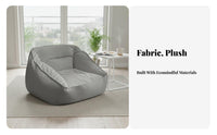 With Backrest Single Person Floor Sofa Comfortable Bean Bag Chair Relaxing Indoor Furniture No Assembly Required for Adults, Students, Gamers, Bedroom, Dorm Room, Reading Nook, Apartment