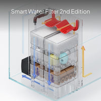 Desktop Clear Glass Aquarium with Automatic Circulation