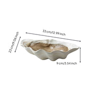 Shell Tray Coastal Tray Artistic Organizer for Coffee Table