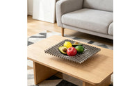 Stainless Steel Fruit Bowl Minimalist Metal Fruit Tray for Coffee Table