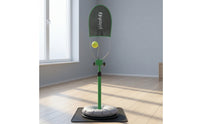 Stable Tennis Swing Practice Aid with Adjustable Pole Portable Tennis Training Device with Weighted Base Non-Slip Practice Kit Anti-Skid for Backyard