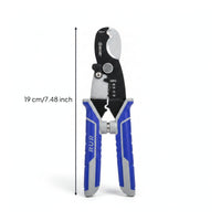 Cutting Notches Heavy Duty Wire Trimmers Synthetic Handles Multifunction Pliers Steel Head Wire Cutter Stripper Non Slip Handle for Electricians