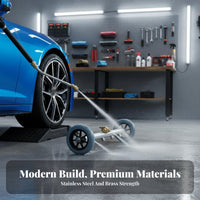 Changeable Spray Direction 2-in-1 Underbody Cleaner Replaceable Nozzles Car Chassis Washer Attachment Heavy-Duty Material for Patios, Decks