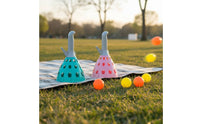 Family Fun Launch and Scoop Ball Game Easy to Play Handheld Ball Launcher Toy Lightweight Click and Scoop Toy Set Portable for Families, Outdoor