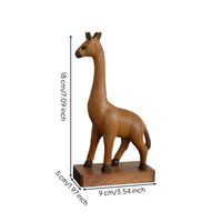 Giraffe Figurine Tabletop Giraffe Statue Decor Rustic Artistic for Art Lovers, Bookshelf, Desk