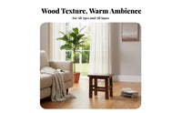 Long-Lasting Backless Square Stool Simple Design Small Bench High Load-Bearing Capacity Low Seat Multi-Functional for Apartment Dwellers, Homeowners, Living Room, Bedroom, Entryway, Bathroom