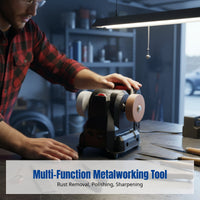 Electric Mini Bench Sharpener, Polisher, Adjustable Speed