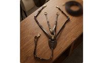 Horse Breast Brass-Colored Hardware Leather Breast Equestrian Gear